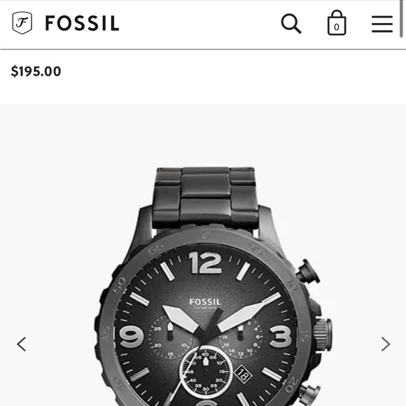 Fossil Men's Nate Stainless Steel Quartz Chronograph Watch - Picture 2 of 12